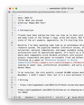 Building a No-Tracking Newsletter from Markdown to Distribution