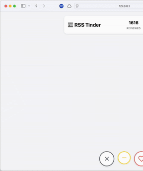RSS Swipr: Find Blogs Like You Find Your Dates