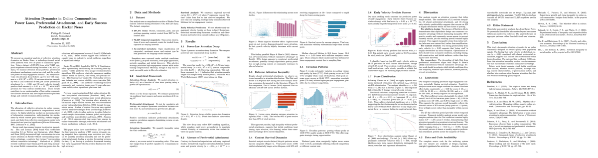 Overview of the SSRN preprint