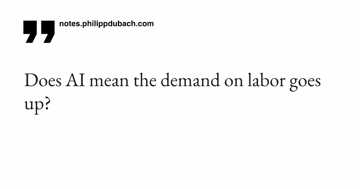 Does AI mean the demand on labor goes up?