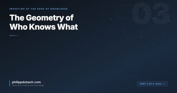 The Geometry of Who Knows What