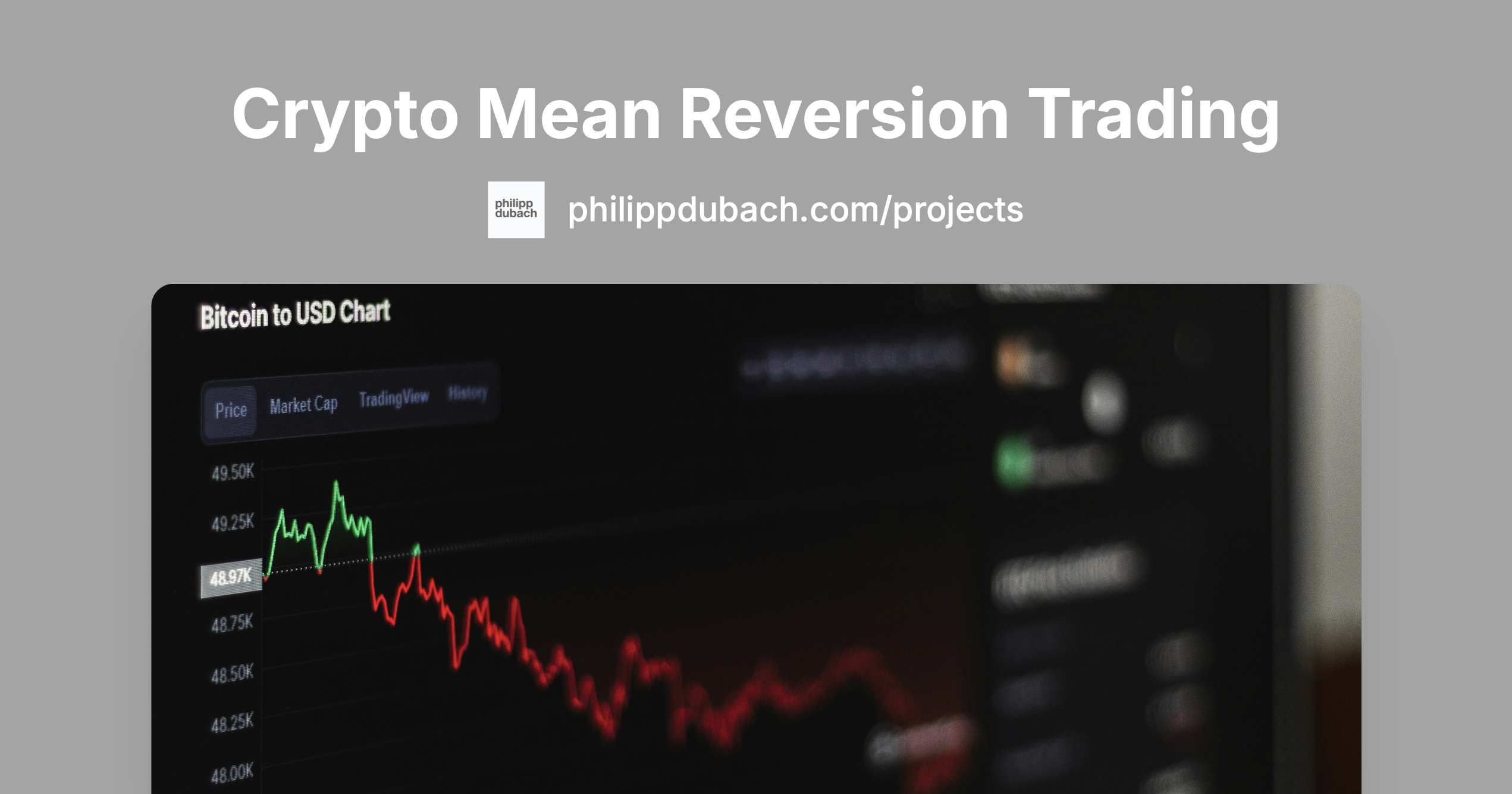 Crypto Mean Reversion Trading